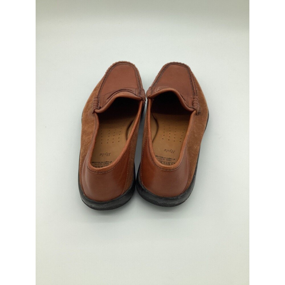 Allen Edmonds Hyde Penny Loafers Leather and Suede Brown Men’s Size 11.5 - Picture 3 of 7